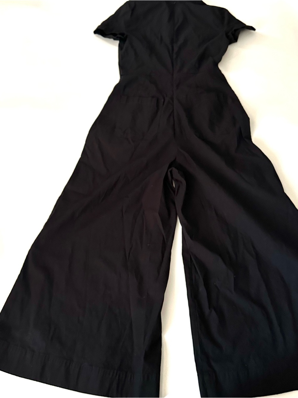 Maeve by Anthropologie Black Wide-Leg Jumpsuit | Size 8 - Picture 4 of 6